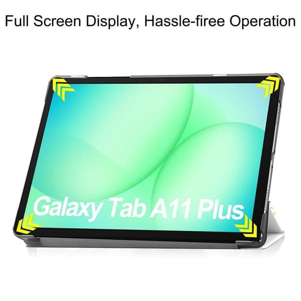 Samsung Galaxy Tab A11 Plus Fodral Tri-fold Katt