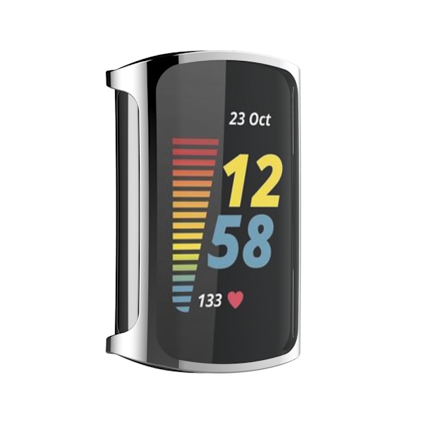 Heltäckende TPU Skal Fitbit Charge 5 Silver