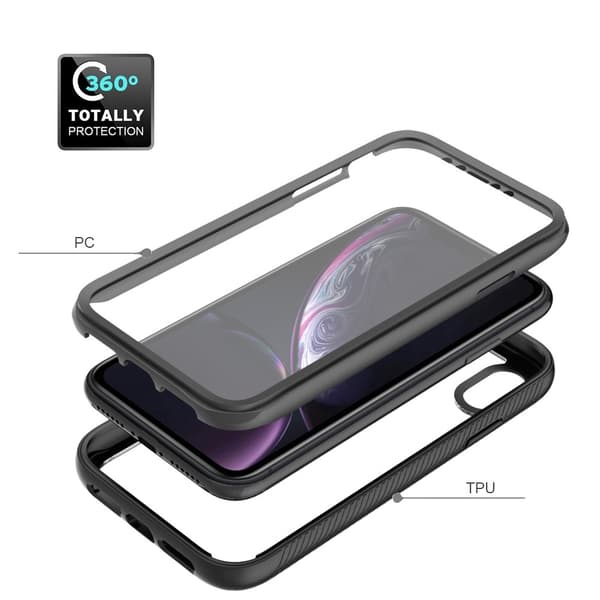 360 Heltäckande Skal iPhone XR Svart