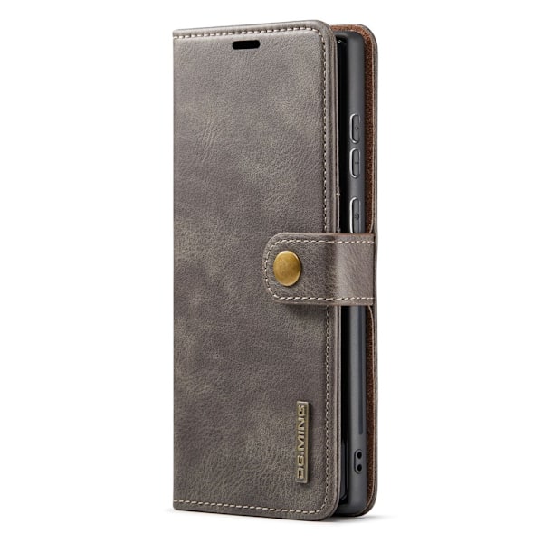 DG.MING 2-in-1 Magnet Wallet Samsung Galaxy S25 Ultra Brown