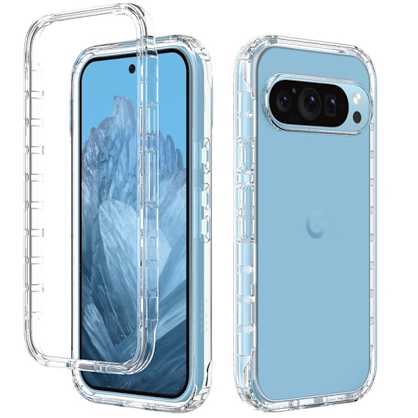 Allround Cover Skal Google Pixel 9 Pro Transparent