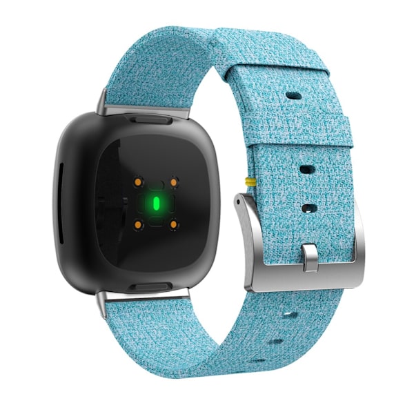 Canvasarmband Fitbit Versa 3/Sense Himmelsblå