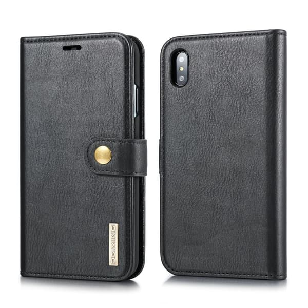 DG.MING 2-i-1 Magnetiskt Plånboksfodral iPhone XS Max Svart