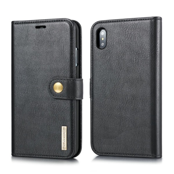 DG.MING 2-in-1 Magnet Wallet iPhone XS Max Black