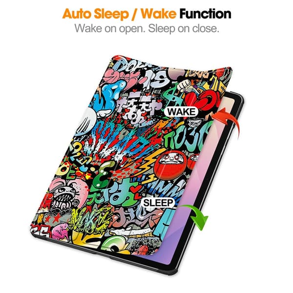 Samsung Galaxy Tab S11 Cover Tri-fold Graffiti