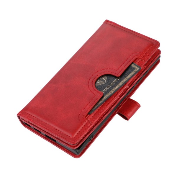 Lompakkokotelo, monipaikkainen Samsung Galaxy S23 Ultra Red