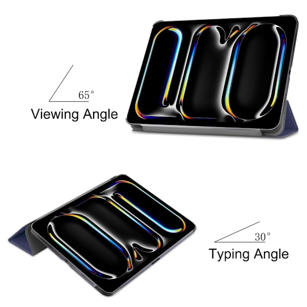 iPad Pro 11 5th Gen (2024) Fodral Tri-fold Mörkblå