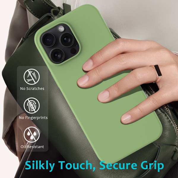 Silikonecover iPhone 16 Pro Grøn