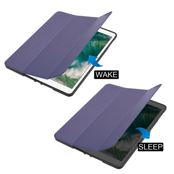 iPad 9.7 6. generation (2018) Tri-fold etui med blyantholder blå