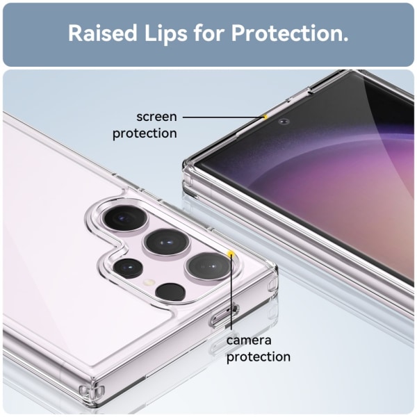 Hybrid Edge Case Samsung Galaxy S24 Ultra Transparent