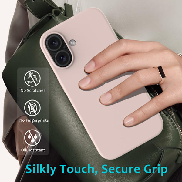 Silikonskal iPhone 16 Plus Rosa