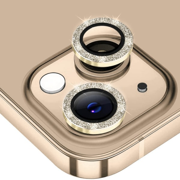 Hat Prince Glitter linssisuoja iPhone 14/14 Plus Gold