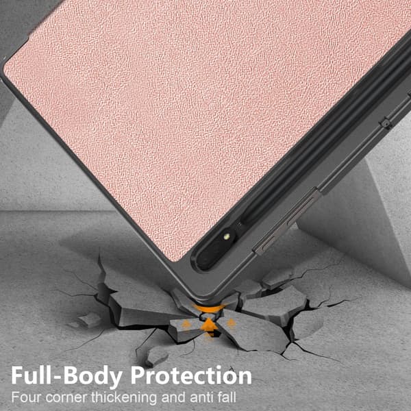 Samsung Galaxy Tab S9 Ultra Etui Tri-fold Rosa