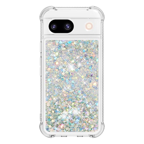 Glitter Bling TPU Skal Google Pixel 8a Silver