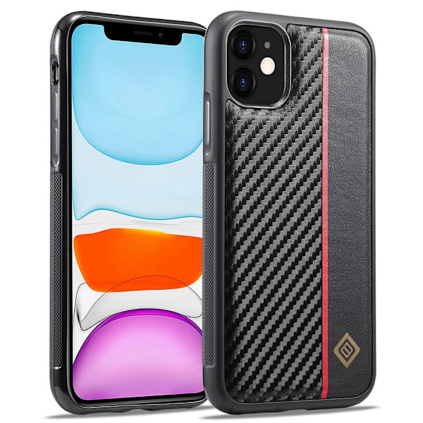LC.IMEEKE Skal iPhone 11 Kolfibertextur
