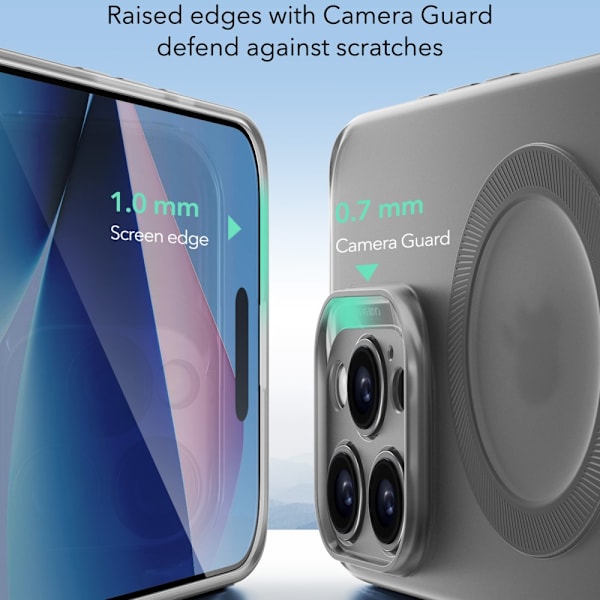 ESR Project Zero MagSafe Kotelo iPhone 16 Pro Max Matta Harmaa