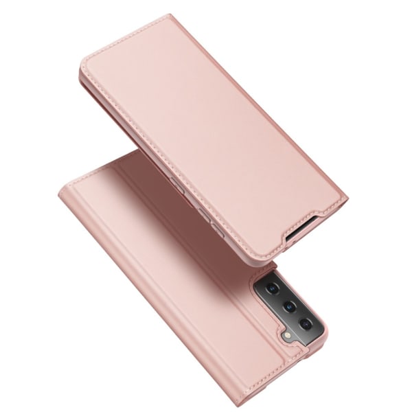 Dux Ducis Skin Pro -nahkakotelo Samsung Galaxy S21 Plus vaaleanpunainen