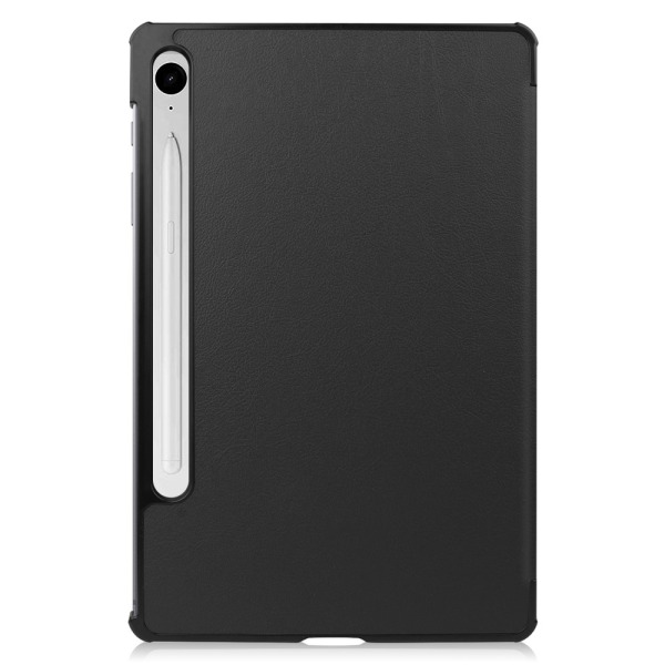 Samsung Galaxy Tab S9 FE -kotelo, kolminkertainen musta