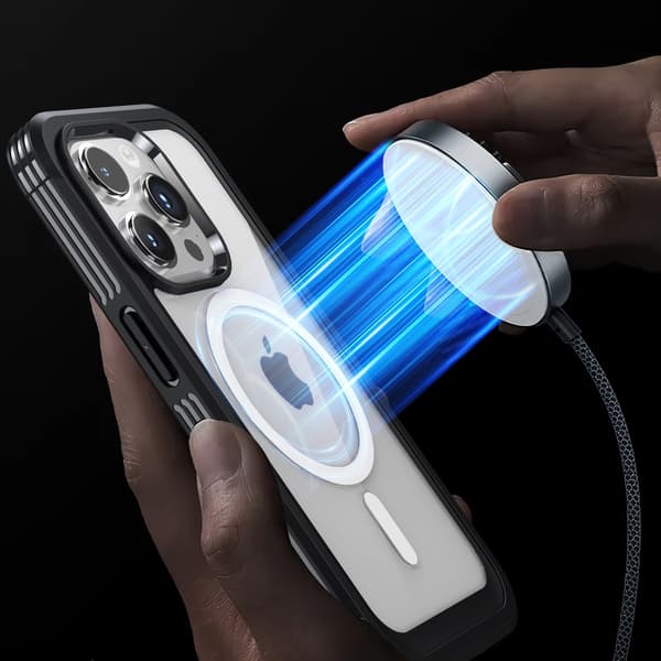 Ultra Full Protection MagSafe Cover iPhone 15 Pro Max Sort
