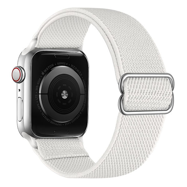 Elastisk Nylonrem Apple Watch Series 10 46mm Hvid