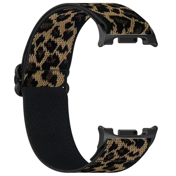 Elastiskt Nylonarmband Samsung Galaxy Watch 8 44mm Leopard