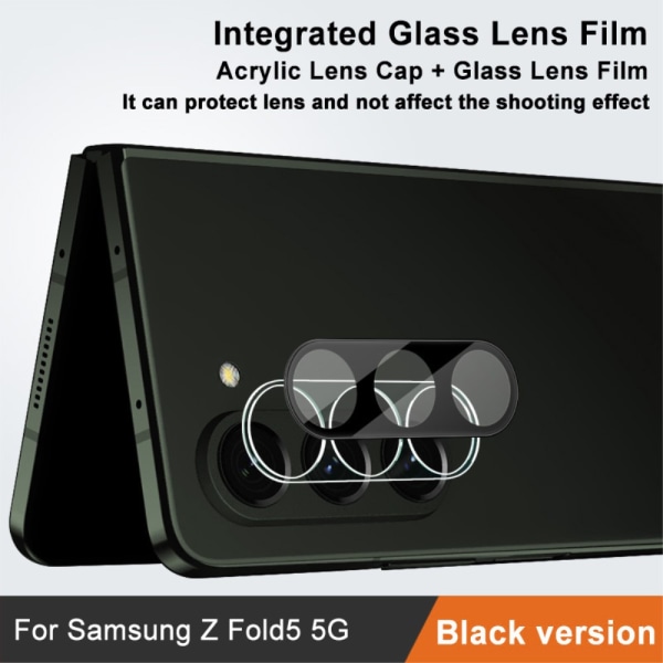 IMAK karkaistu lasilinssinsuoja Samsung Galaxy Z Fold 5 musta