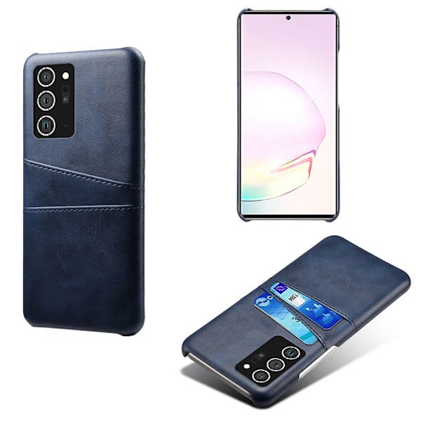 Læderskal med kortholder Galaxy Note 20 Ultra Blå