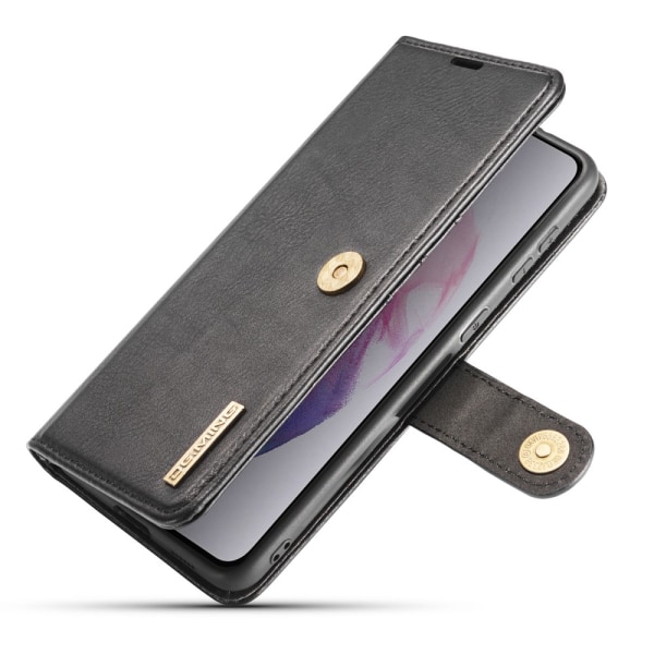 DG.MING 2-in-1 Magnet Wallet Samsung Galaxy S21 Plus Black