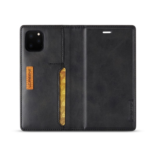 LC.IMEEKE Plånboksfodral i Läder iPhone 11 Pro Max Svart