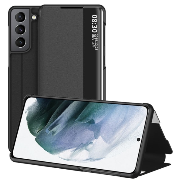 Samsung Galaxy S22 Plus -kotelo näytöllä, musta