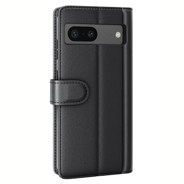 Äkta Läderfodral Google Pixel 7 Svart