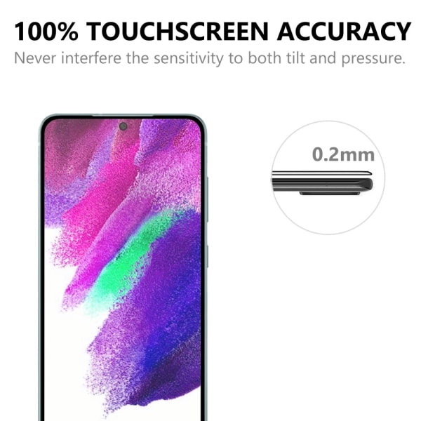 Full Cover Hærdet glas skærmbeskytter Samsung Galaxy S22 Plus Sort