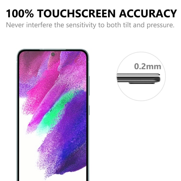 Heltäckande Härdat Glas Skärmskydd Samsung Galaxy S22 Plus Svart