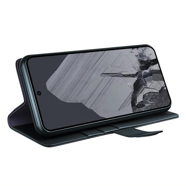 Aito nahkakotelo Google Pixel 8 Prolle, musta