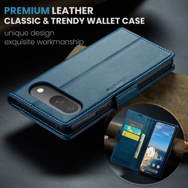 CaseMe Slim Wallet Case RFID-beskyttelse Google Pixel 10 Pro Blå