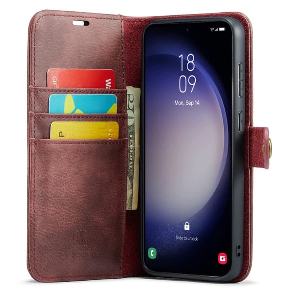 DG.MING 2-i-1 Magnetiskt Plånboksfodral Samsung Galaxy A55 Röd