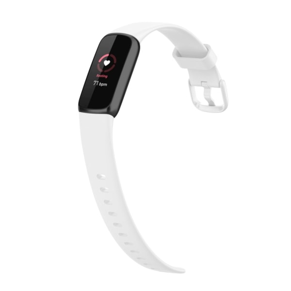 Fitbit Luxe -valkoinen silikoniranneke (L)