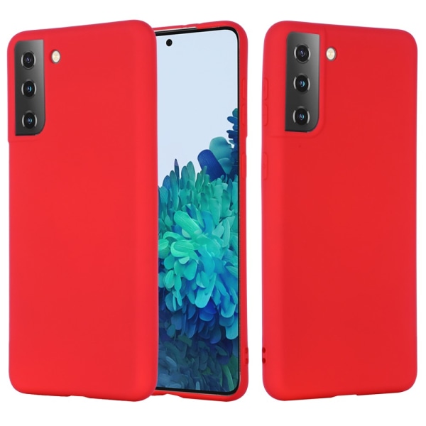 Silikone cover til Samsung Galaxy S21 Rød