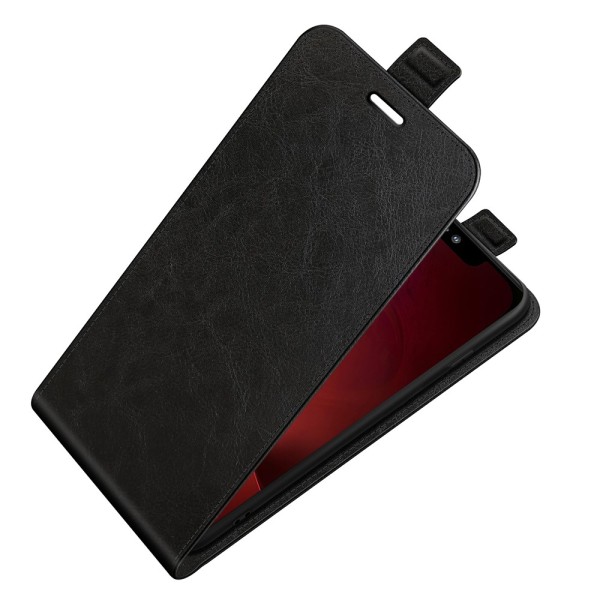 Flip Fodral Läder iPhone 13 Pro Svart