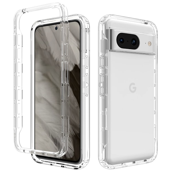 Allround Cover Skal Google Pixel 8 Transparent