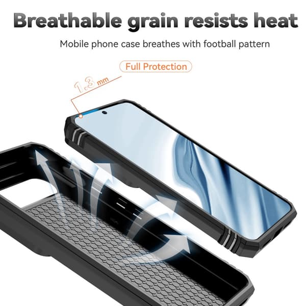 Hybridskal Google Pixel 8 Ring + Kameraskydd Svart