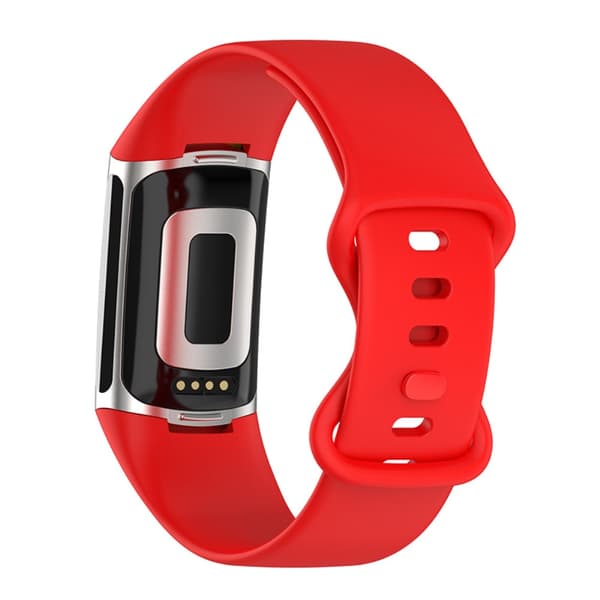 Silikonarmband Fitbit Charge 6 Röd (L)