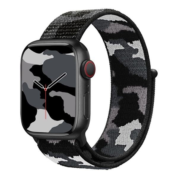 Nylonarmbånd Apple Watch Series 10 42mm Camouflage Grå