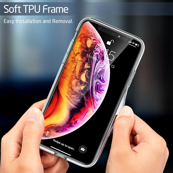 ESR Mimic Glas iPhone X/XS Kulta & Musta