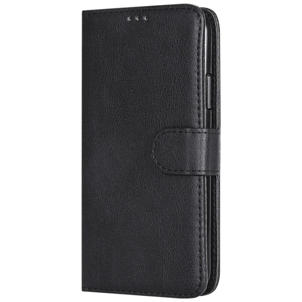 Magnet Leather Wallet iPhone XS/X Svart