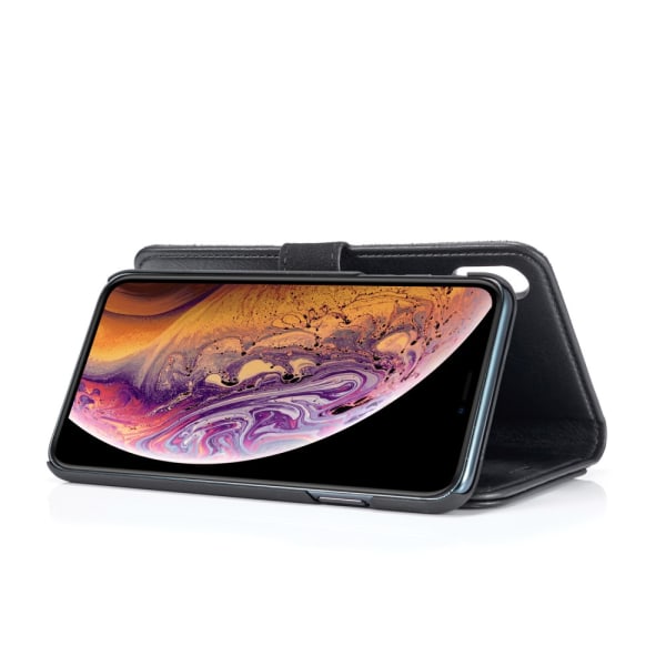 DG.MING 2-in-1 Magnet Wallet iPhone XS Max Black