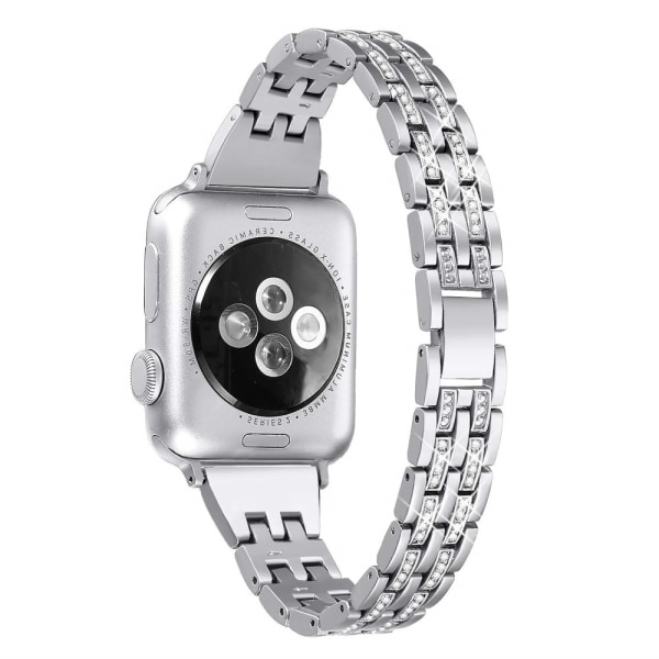 Slim Bling Bracelet Apple Watch 45mm Series 9 Silver