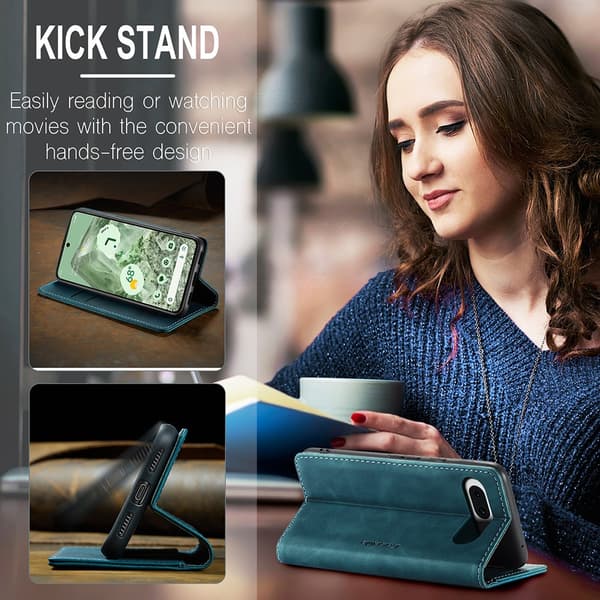CaseMe Slim Wallet Cover Google Pixel 8a Blå