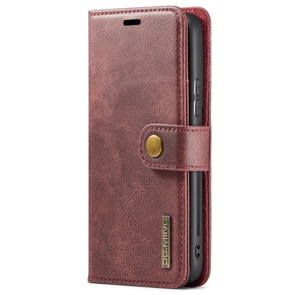 DG.MING 2-in-1 Magnet Wallet Samsung Galaxy S22 Red