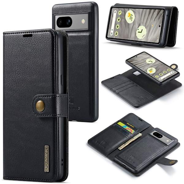 DG.MING 2-i-1 Magnet Pung Google Pixel 8a Sort